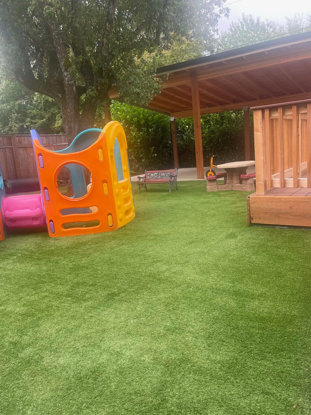 Backyard play at the SW Hensley location